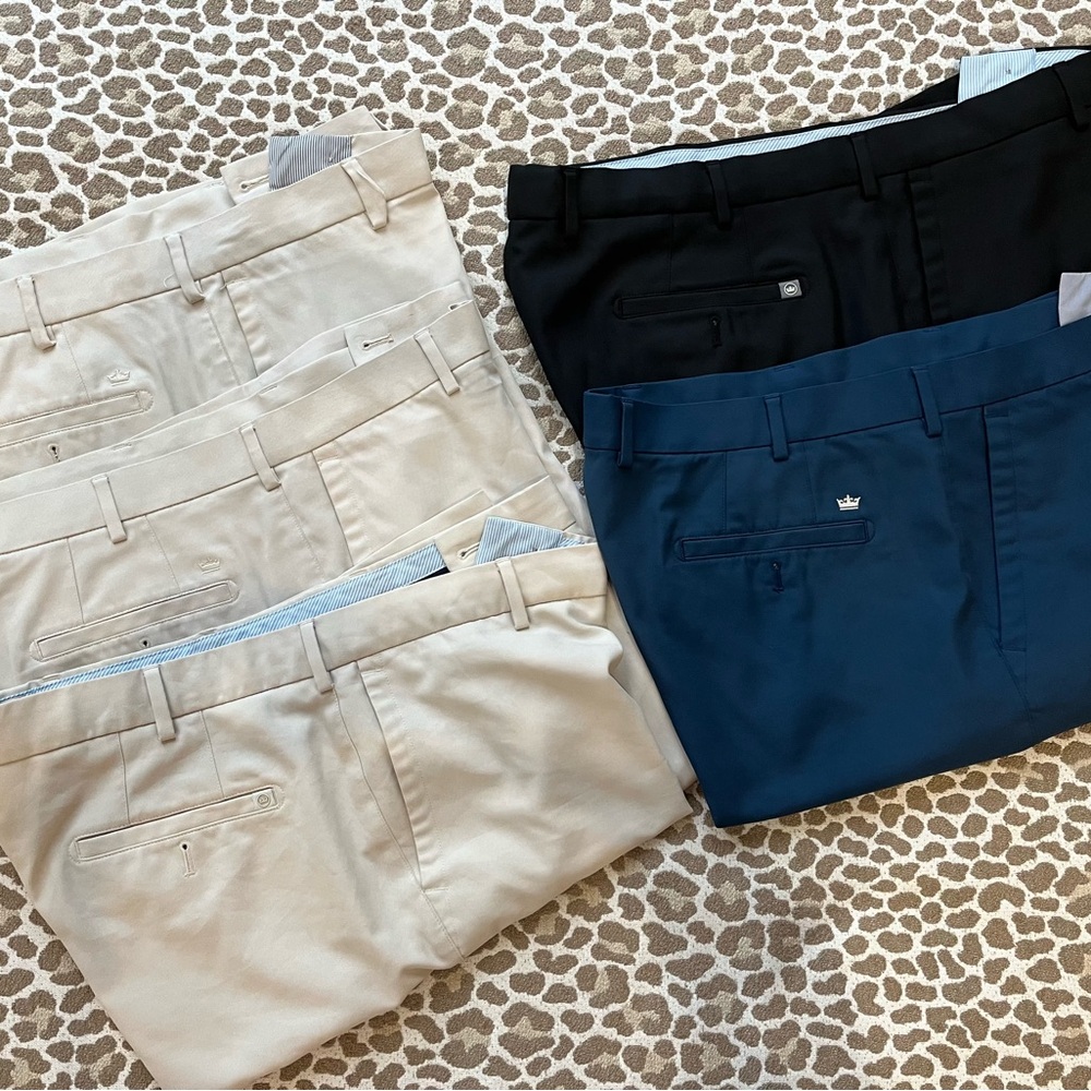 Peter Millar Short - 5 pair 3 Khaki, 1 Navy, 1 Black ALL 5 PAIR INCLUDED
